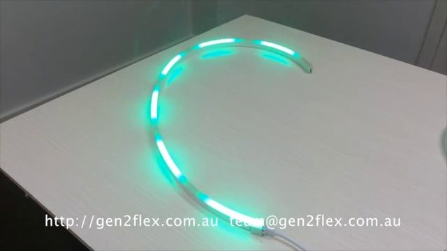 Green Chasing Flexible Neon