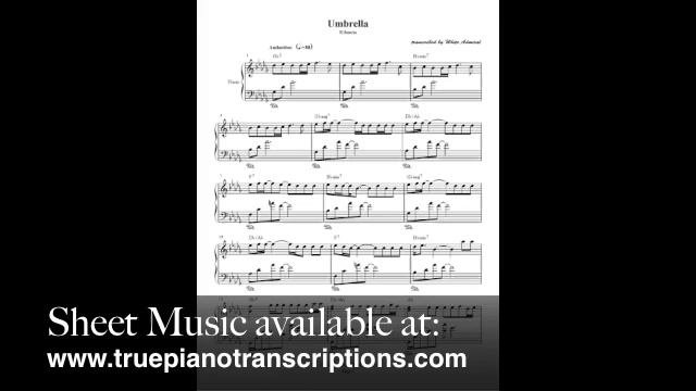 Umbrella - Rihanna (Piano Solo)