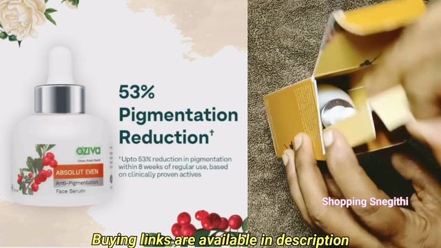 Dark circles reduction solution| best skin brightening serum|Anti pigmentation serum |Oziva skincar