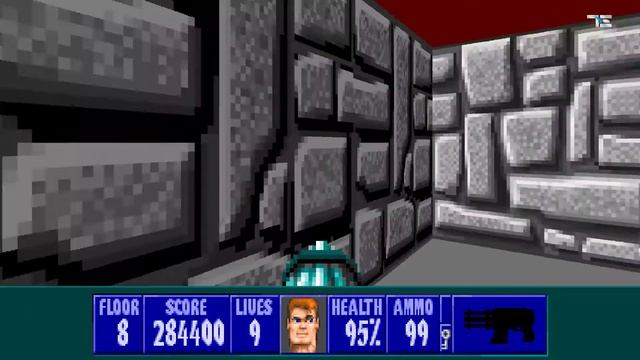 Retro Gaming: Wolfenstein 3D - Episode 2, Floor 8
