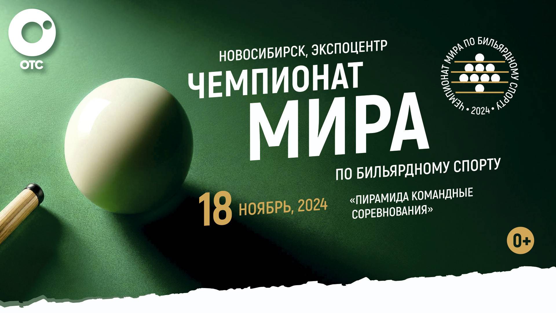 Чемпионат мира по бильярду в Новосибирске | ОТС LIVE — прямая трансляция