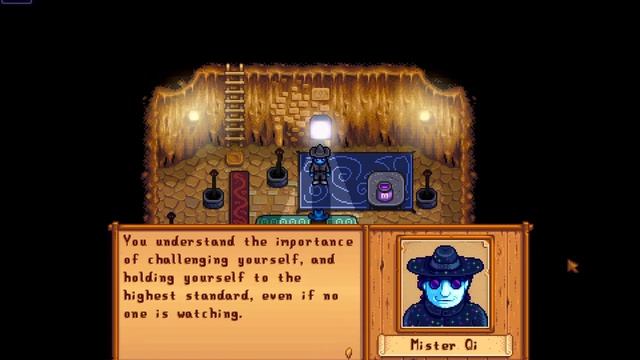 Stardew Valley - Skull Cavern 100th Floor good dialogue