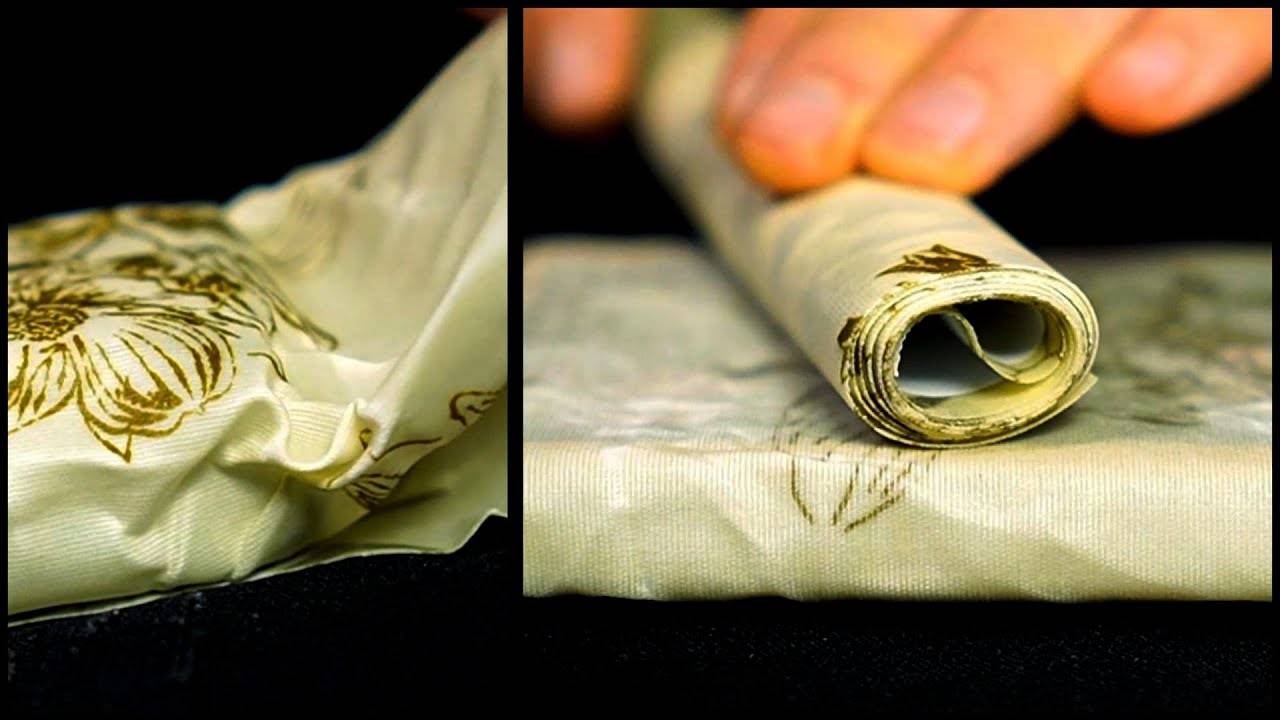 ASMR Beautiful sound of beeswax wrap (custom video)