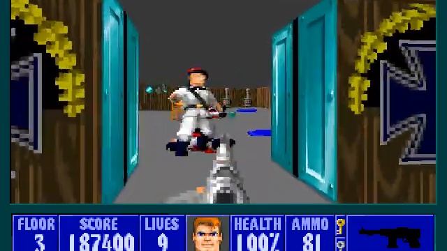 Wolfenstein 3D - (World War II 3D SDL ) - Episode 1 1942 - Floor 3