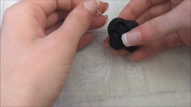 Skull Inspired Charm Necklace // Polymer Clay Painting Tutorial