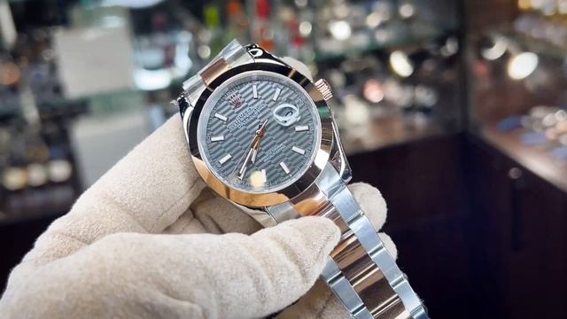 Часы мужские Rolex DateJust Циферблат: Серый средний