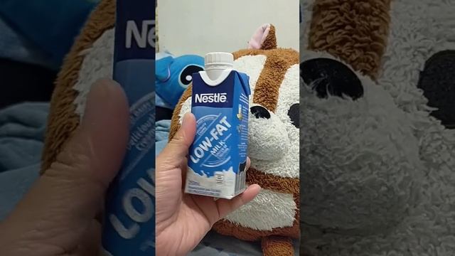 Cute low fat #milk Hi-calcium nestle 100%. I highly recommend this #trending #viral #food #reels