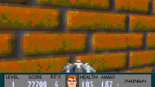 Wolfenstein 3D with Operation Achtliebe.Level 21