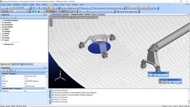 Препроцессор FEMAP