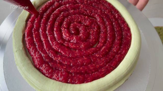Торт «ФИСТАШКА-ВИДЕО» Яркое и необычное сочетание вкусов!💚❤️⭐️ Лучший рецепт!