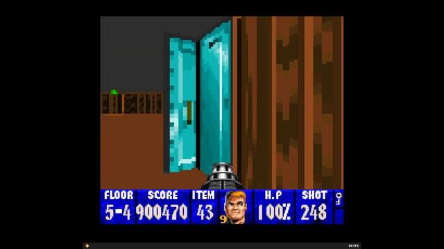 Wolfenstein 3D (SNES) 100% - Mission 5-4