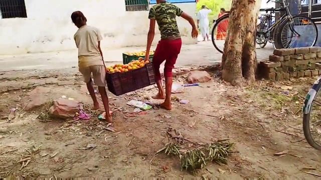 In the village of India, people wake || up in the morning and work so hard for two times' bread