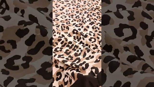 Шелк купон с леопардовым принтом