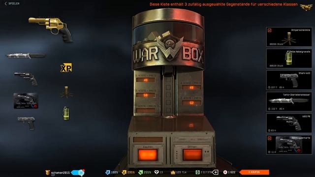 WARFACE(eu)2017 WARBOX# REVOLVER S&W M&P R8 SCHWARZE KARTE