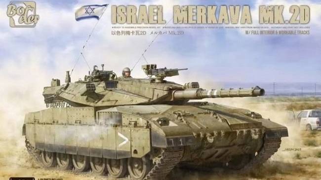 Распаковка Border Model 1 35 BT037 Israel Merkava MK.2D w Full Interior