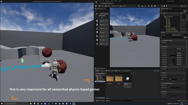 UE5 Network Prediction - instant control + server authoritative physics (Chaos)