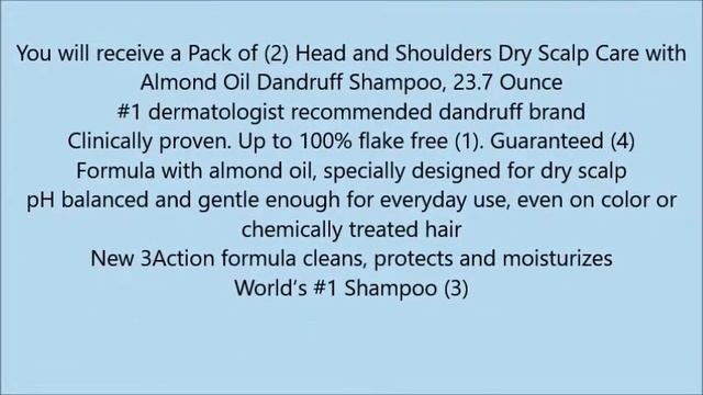 Head & Shoulders Dry Scalp Care with Almond Oil Anti Dandruff Shampoo 23 7 Fl Oz Pack of 2