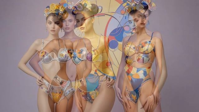 Modern Times - A Retro-Futuristic Lingerie Try On Haul - AI Lookbook