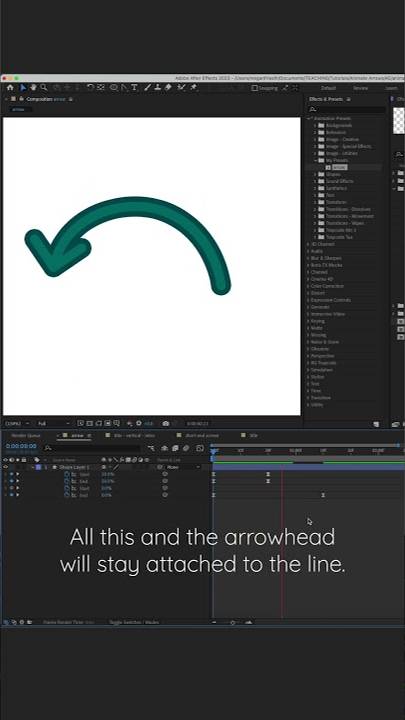 Free Animated Arrow Preset for After Effects