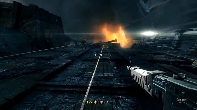 Climbing Castle Wolfenstein with plane crash