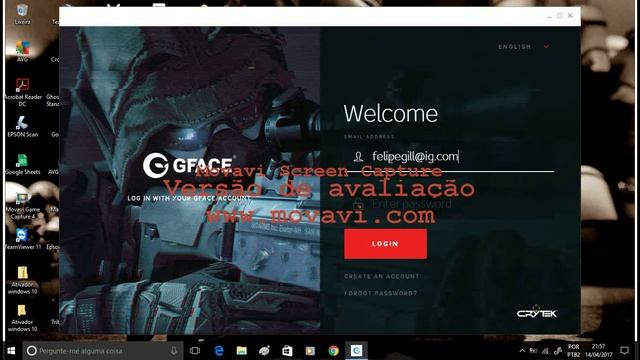 warface da erro no login