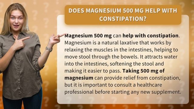 Does magnesium 500 mg help with constipation?