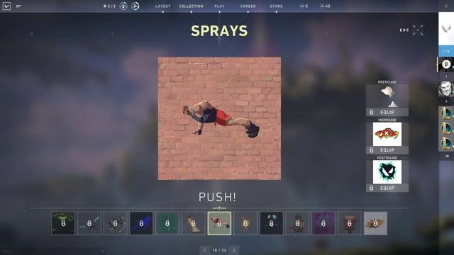 Valorant  - Push! Spray preview