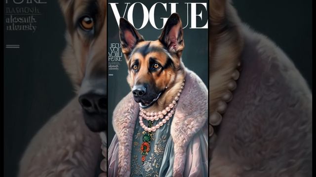 Собаки поют старую добрую песню на обложке журнала VOGUE #dog #dogs #vogue #собака #песни #видео