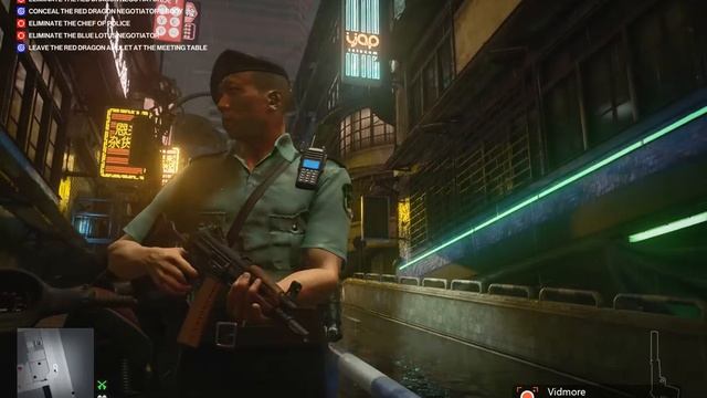 Chongqing Noodle Massacre  Restaurant Hitman 3 Patrol Man in the neon lights