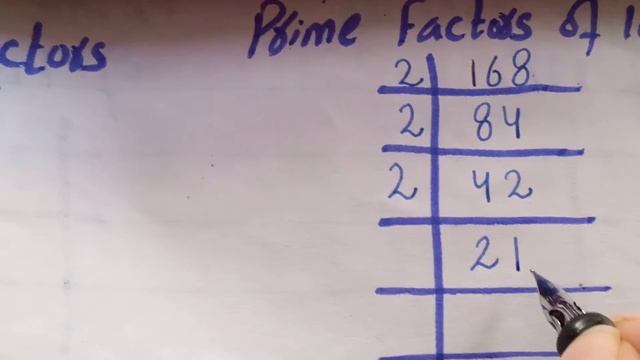 Prime Factors of 168 - Prime Factorization