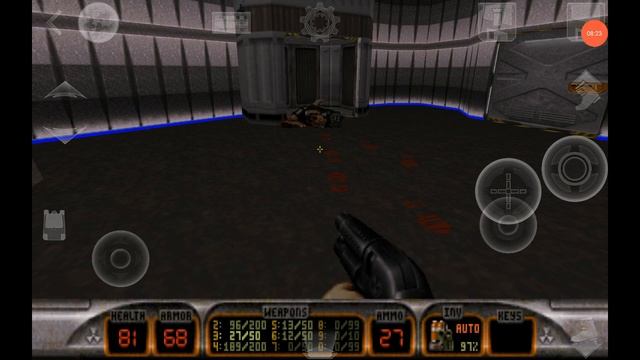 Duke Nukem 3d. Android. Level E2M1. Spaceport. All secrets. Raze touch.