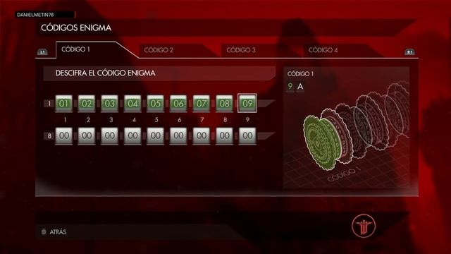 Wolfenstein: The New Order - Logro / Trofeo Secretos Revelados I - Código Enigma 1 PS4