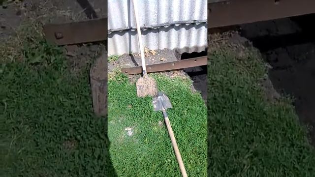 Траншея от сливной  к дому под 110..