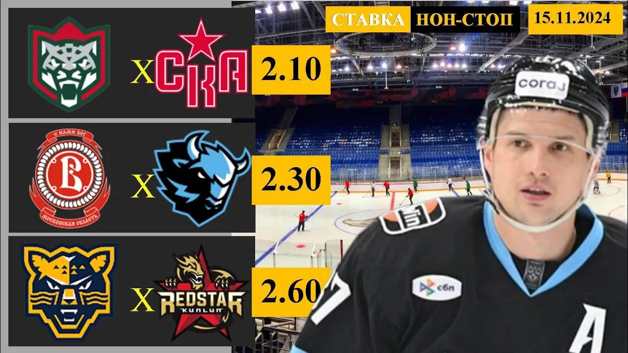 Ак Барс - СКА | Витязь - Динамо Минск | Сочи - Куньлунь | Прогноз и ставка