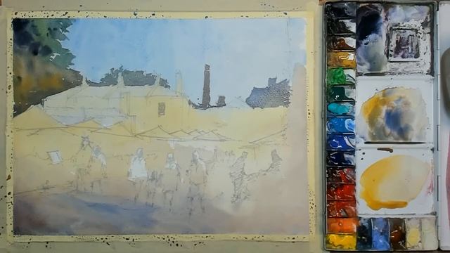 Painting a Classic Sydney Streetscape in Watercolor - Step-by-step Demo!