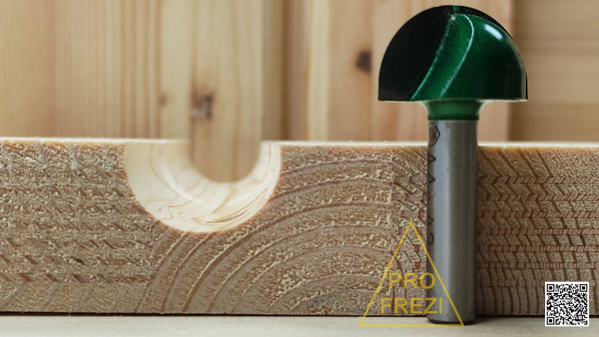 Галтельная фреза  по дереву и MDF Алмаз 1005 D25. Фрезы для ручного фрезера и станков с ЧПУ.