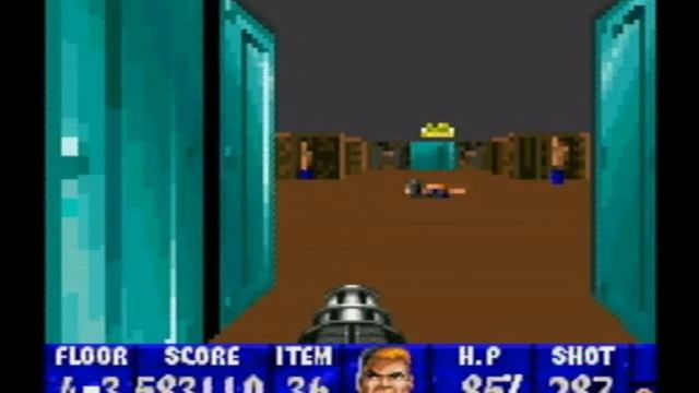 Wolfenstein 3D (SNES) Playthrough - Mission 4 Floor 3 - Hard Difficulty - 100% Completion