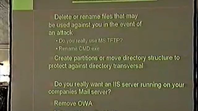 DEF CON 10 - Jon Miller - Humperdink - Securing your Windows Internet Server