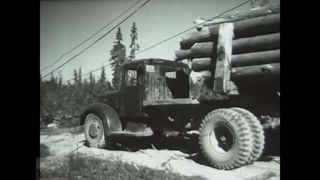 МАЗ 200 лесовоз. Август 1955 года