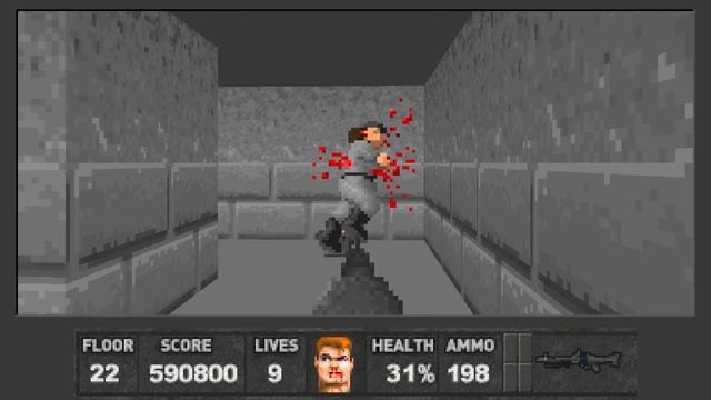 Wolfenstein 3D [MOD] - Eisenfaustian Bargain Edition - Secret Floor 22 (2000-2023) | 4K/60