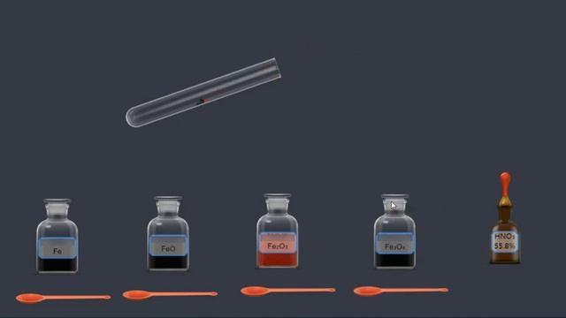 Fe FeO Fe2O3 Fe3O4 HNO3
