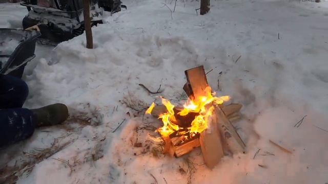 Встретили снежного человека! 😯 #батя #природа