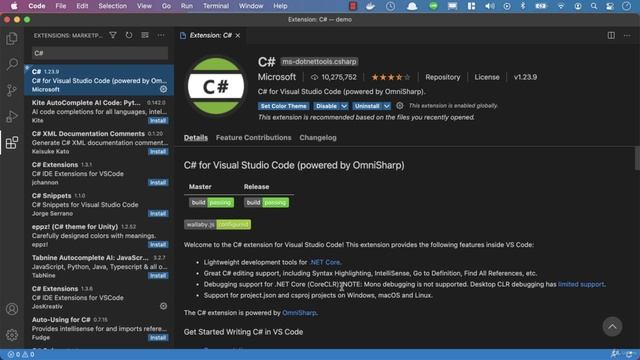 003 Setting up VS Code for C# development