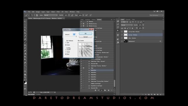 Enchanted Mist Collection - Window Sunrays- Action Tutorial