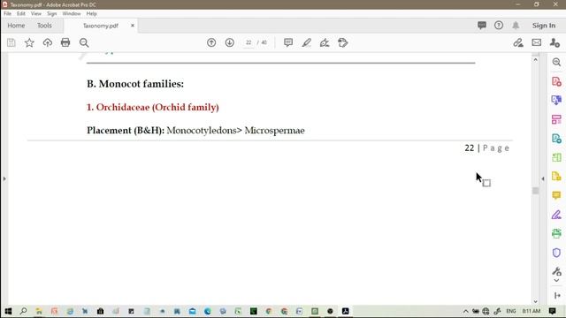 DOWNLOAD PDF | Recent Taxonomy Lectures | Monocot Families| Part 7 to 8 🔥