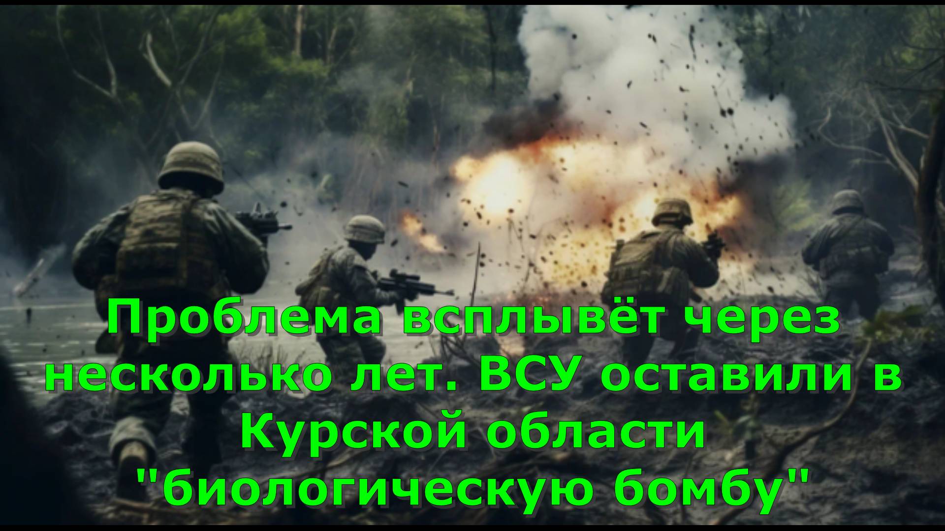 Проблема всплывёт через несколько лет. ВСУ оставили в Курской области "биологическую бомбу"