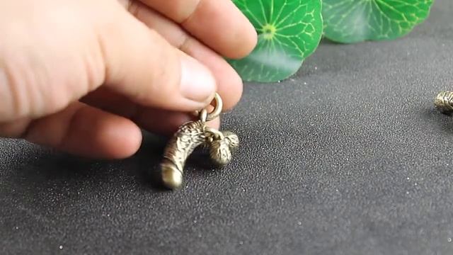 Медные Подвески для ключей из латуни, медные мужские генитал