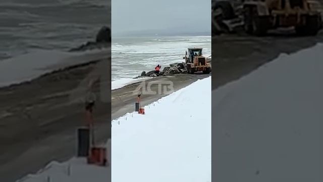 Восстановление дороги во Взморье