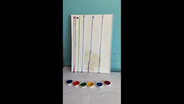 Мастер-класс Дождик из гуаши