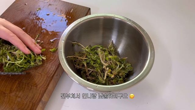 SUB)만두빚고 삼순이정식 먹는 자취집밥브이로그🥟짜장면, 꿔바로우, 통새우부추만두, 통새우미나리만두, 무생채비빔밥, 두부냉이전, 찜닭